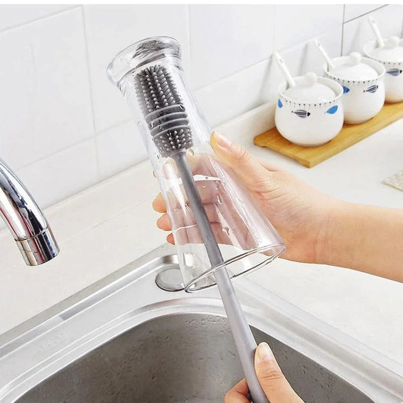 Silicone Milk Bottle & Glass Cleaning Brush