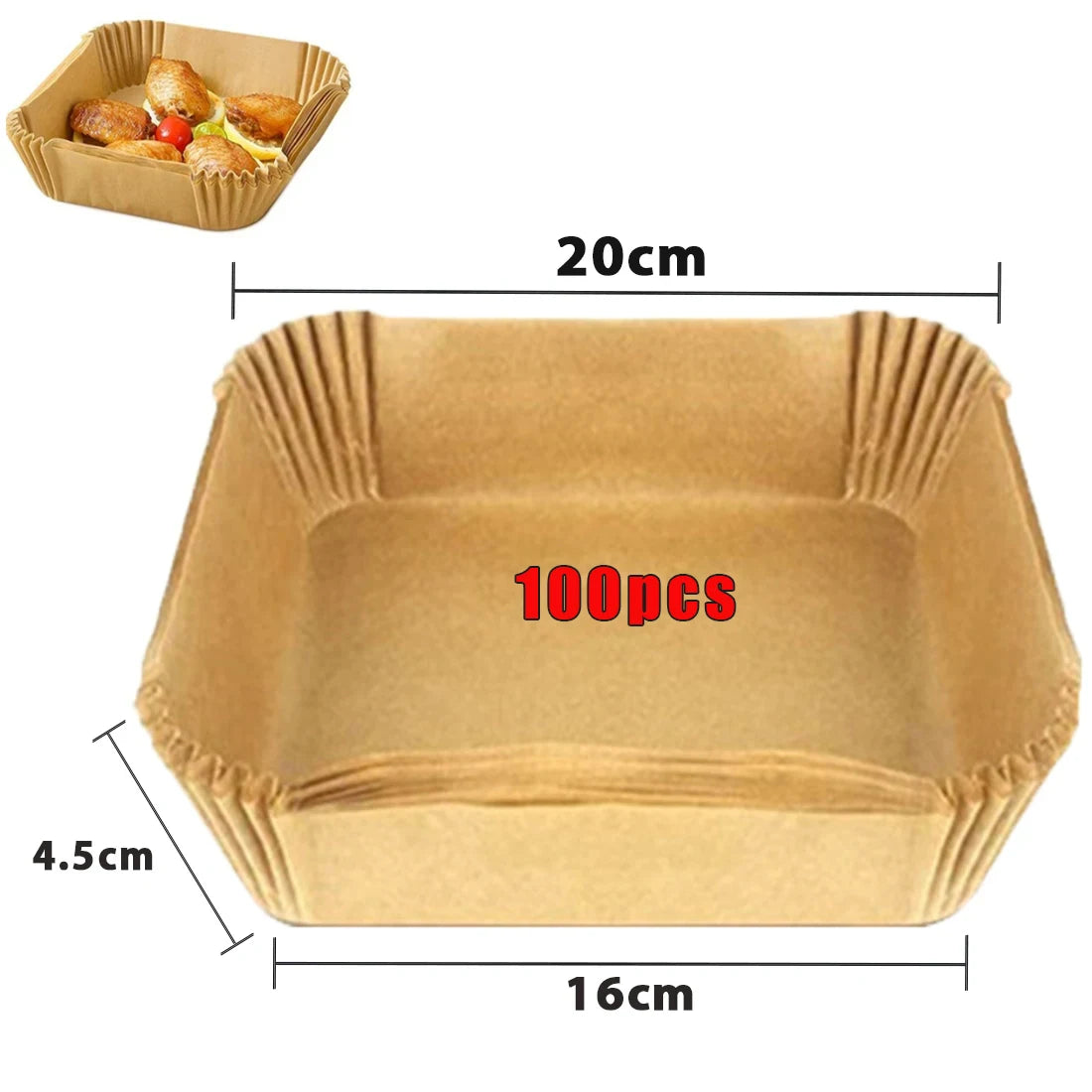 Non Stick Round Air Fryer Baking Papers