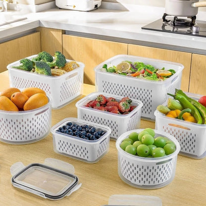 Fridge Fruit & Vegetable Storage Box Set