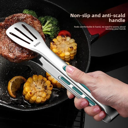 Stainless Steel Heat Resistant Steak & BBQ Cooking Tongs