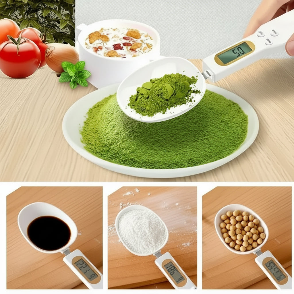 Digital Spoon Scale for Flour, Milk & Coffee