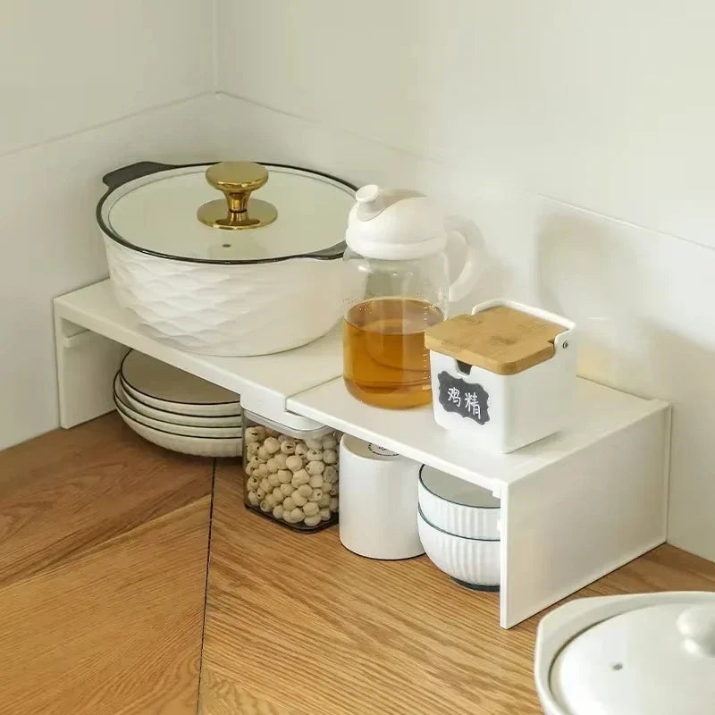 Adjustable Kitchen Cabinet Shelf Organizer