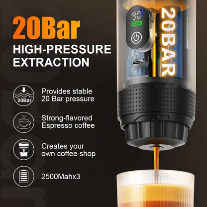 Portable 3-in-1 Espresso Coffee Machine