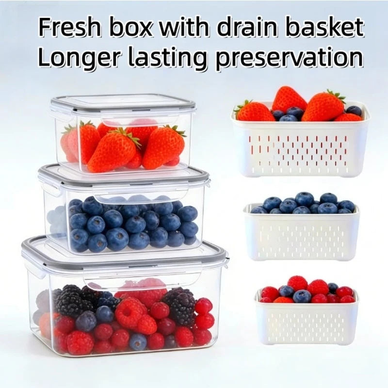 Fridge Fruit & Vegetable Storage Box Set