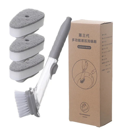 2-in-1 Long Handle Dishwashing Brush