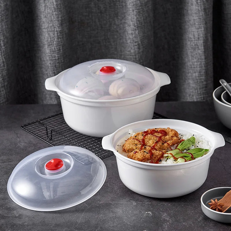 Microwave Food Heating Container with Lid