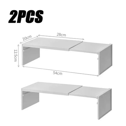 Adjustable Kitchen Cabinet Shelf Organizer