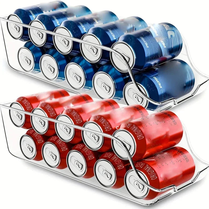 Soda Can Dispenser & Fridge Organizer Bin