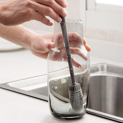 Silicone Milk Bottle & Glass Cleaning Brush