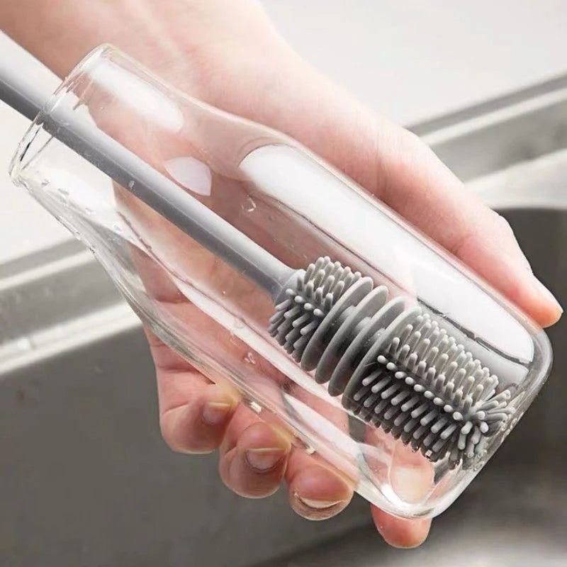 Silicone Milk Bottle & Glass Cleaning Brush