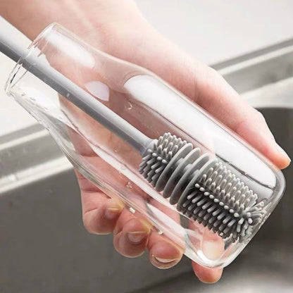 Silicone Milk Bottle & Glass Cleaning Brush