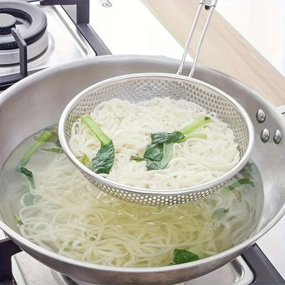 Stainless Steel Fine Mesh Colander with Wooden Handle