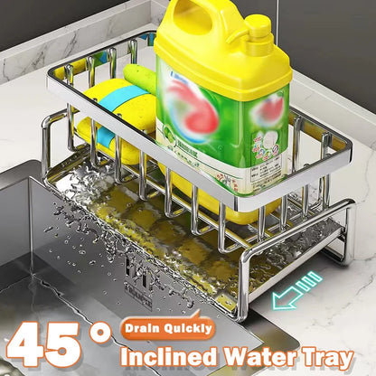 Stainless Steel Sink Cleaning Storage Rack