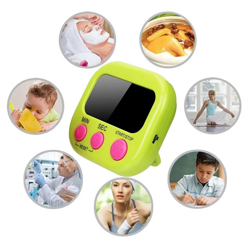 Digital Kitchen Timer Stopwatch with LCD Display