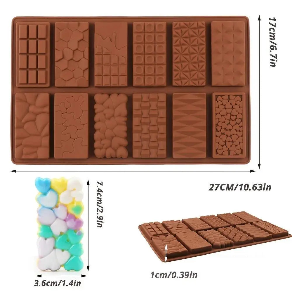 Silicone Dubai Chocolate Bar Mold