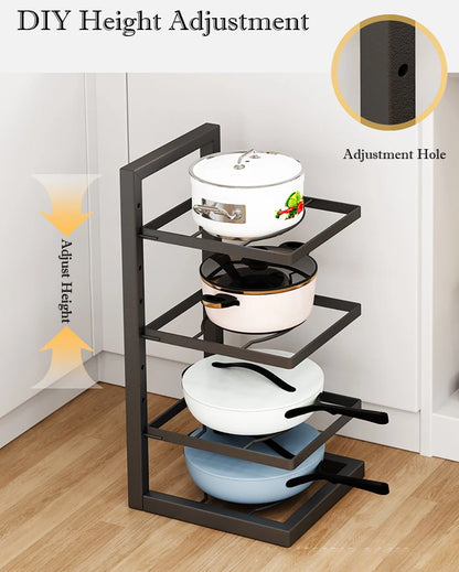Multi Layer Kitchen Pot & Pan Storage Rack