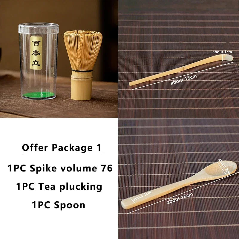 Japanese Matcha Tea Set with Bamboo Whisk