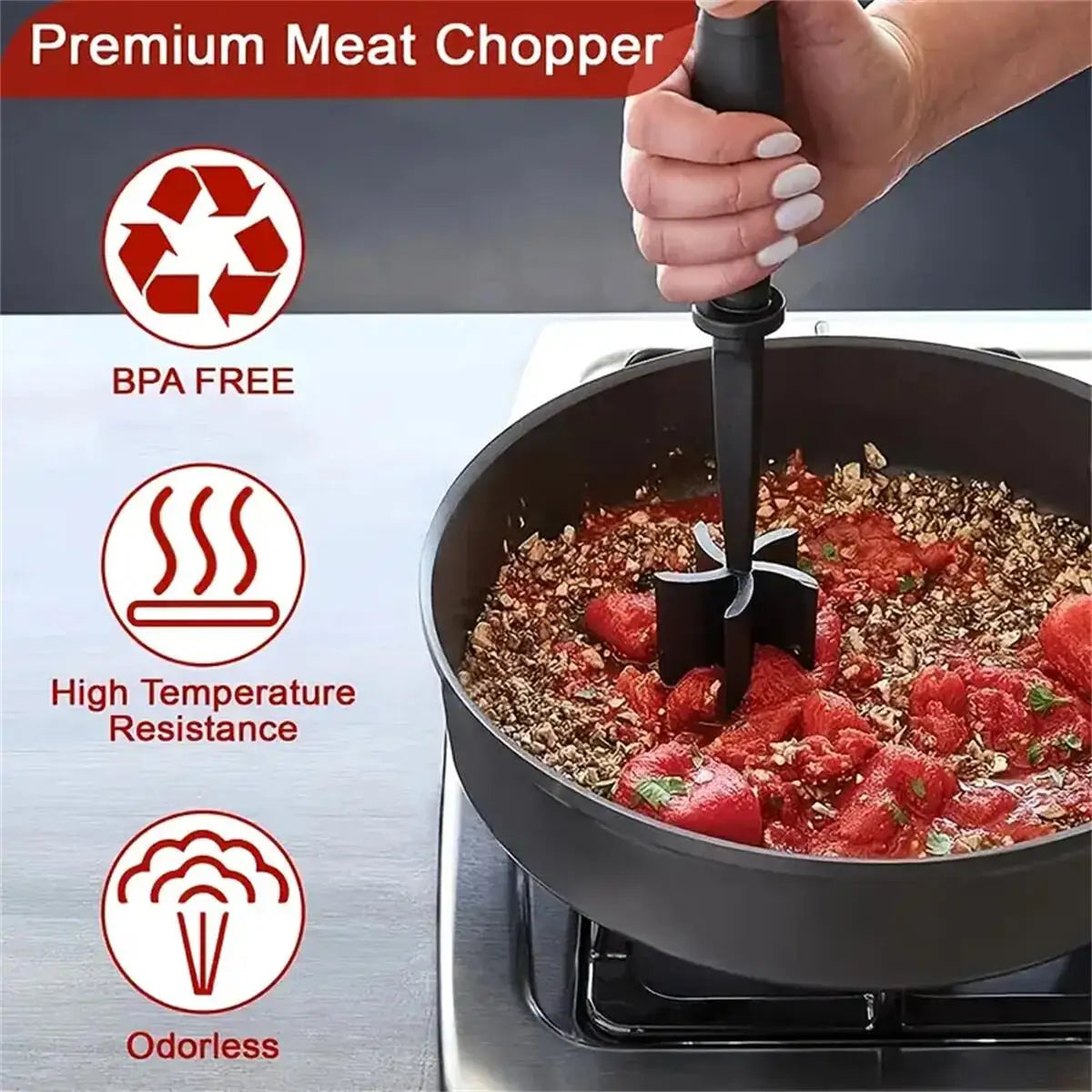 Heat Resistant Meat Chopper & Smasher