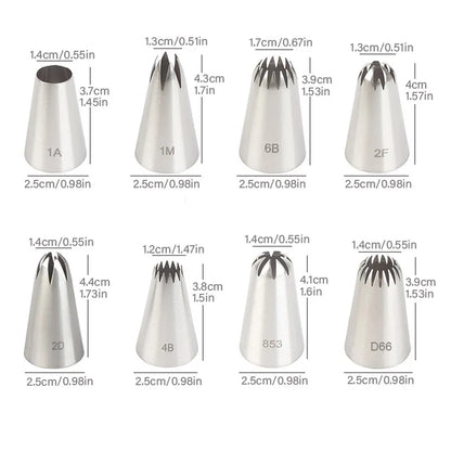 8pcs Cake Icing Piping Nozzles