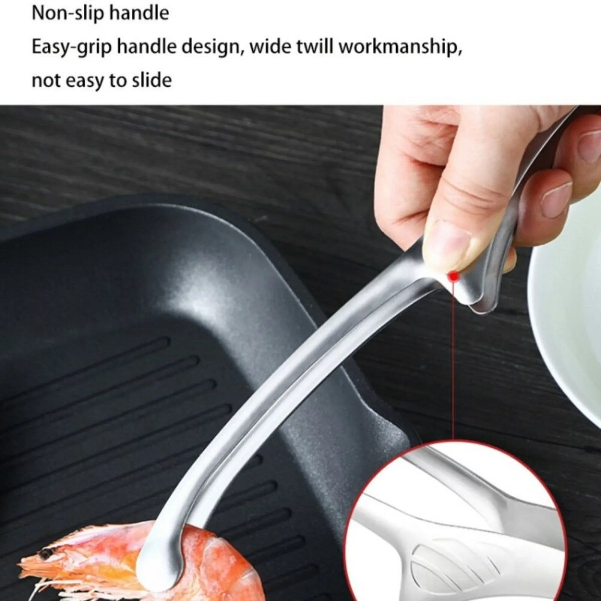 304 Stainless Steel BBQ & Steak Cooking Tongs