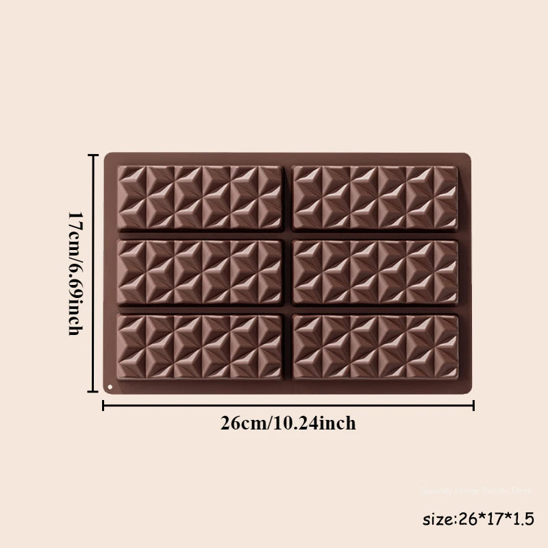 Silicone Dubai Chocolate Bar Mold