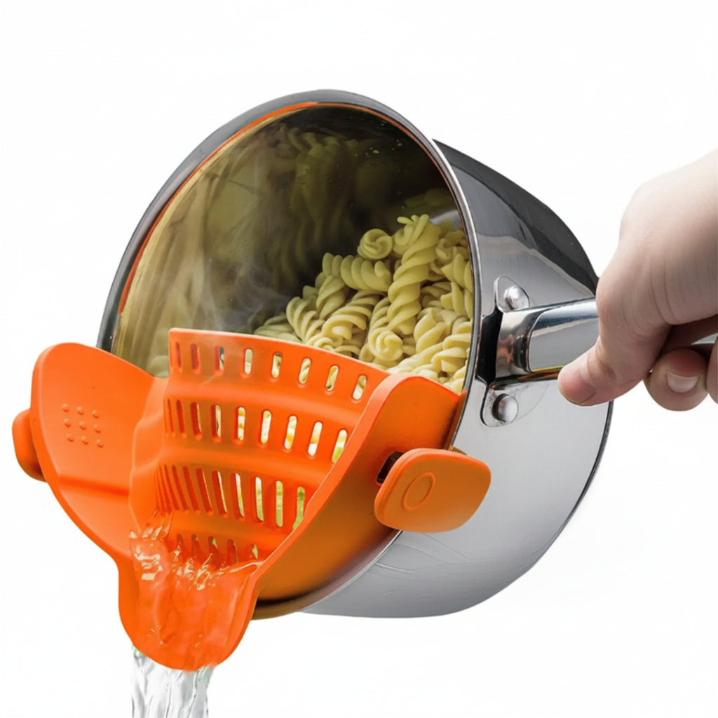 Clip On Strainer for Pots, Pans & Bowls