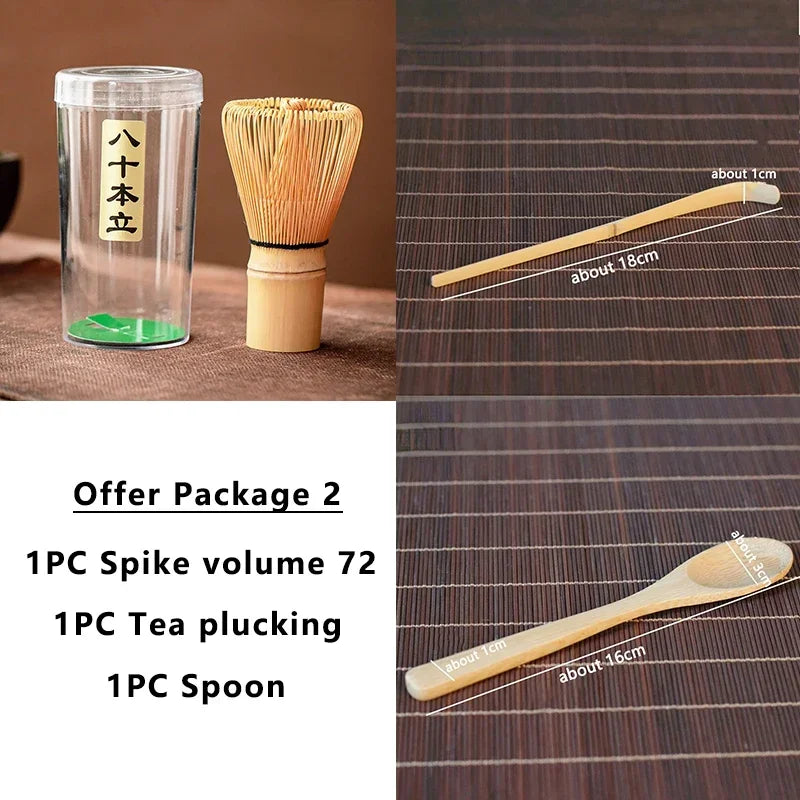 Japanese Matcha Tea Set with Bamboo Whisk