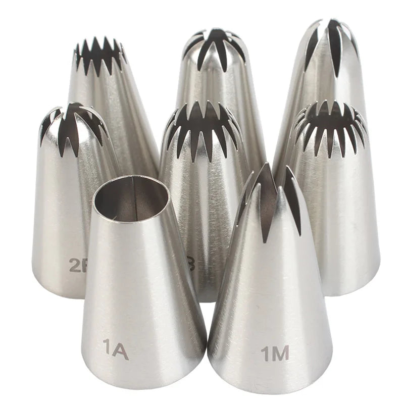 8pcs Cake Icing Piping Nozzles