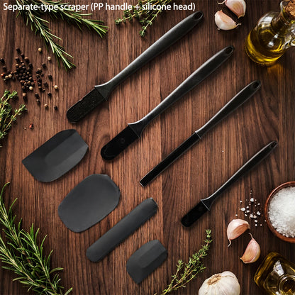 Silicone Spatula, Scraper & Oil Brush Set