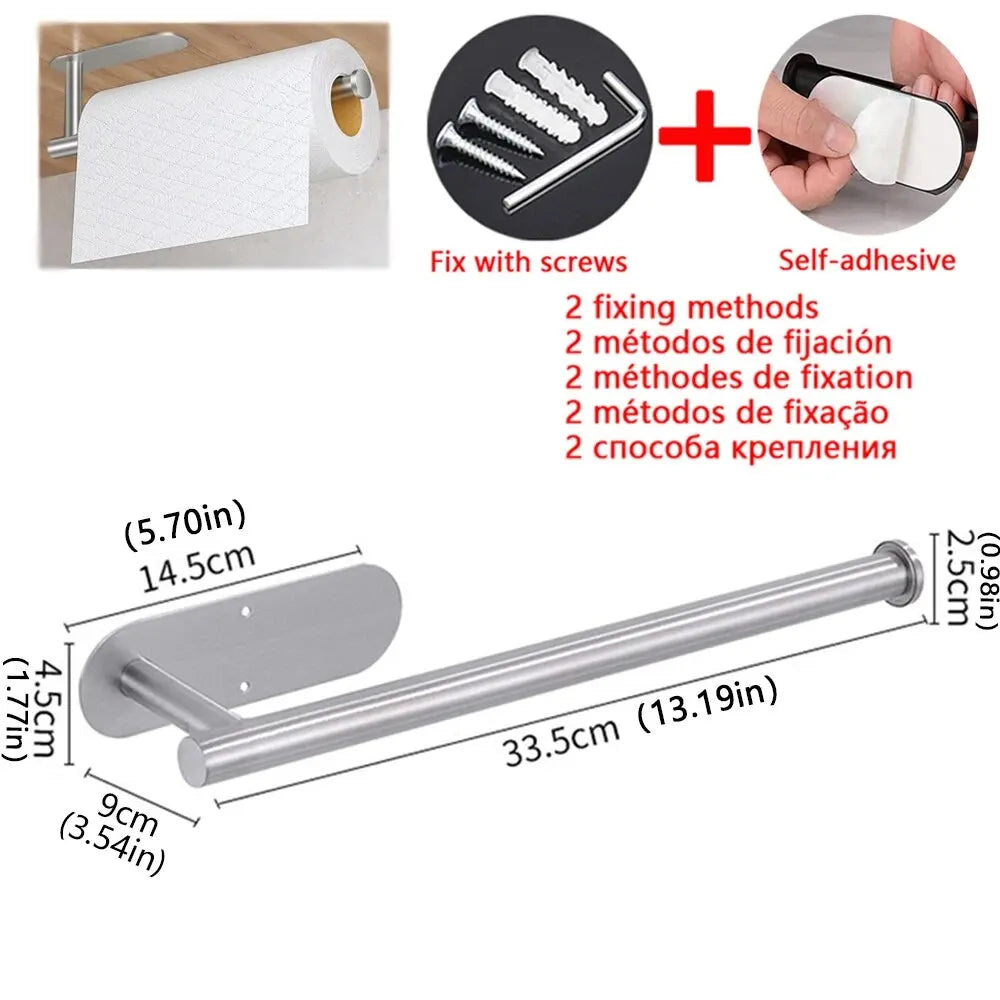 Adhesive Kitchen Paper Towel Holder