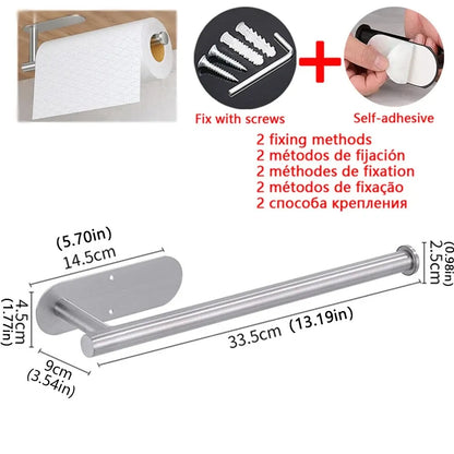 Adhesive Kitchen Paper Towel Holder