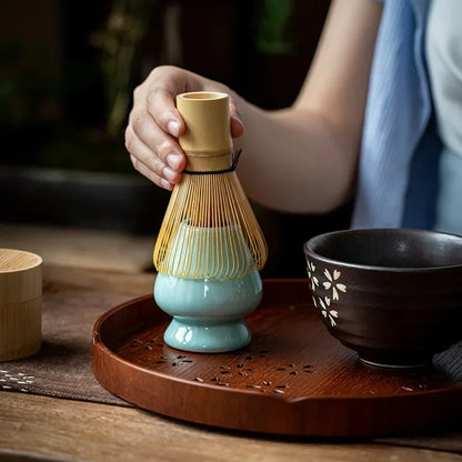 Japanese Matcha Tea Set with Bamboo Whisk