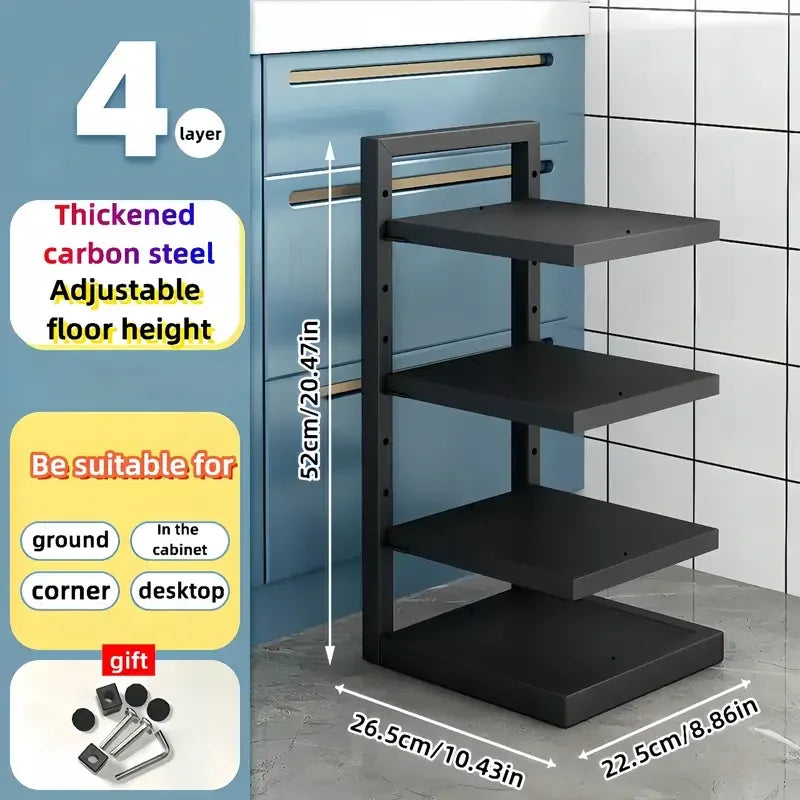 Multi Layer Kitchen Pot & Pan Storage Rack