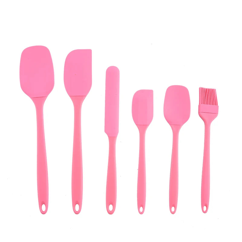 Silicone Spatula, Scraper & Oil Brush Set