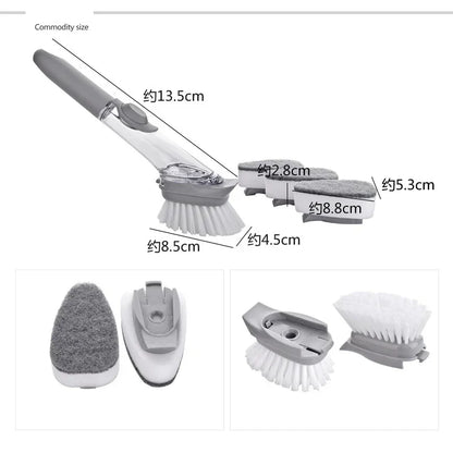 2-in-1 Long Handle Dishwashing Brush