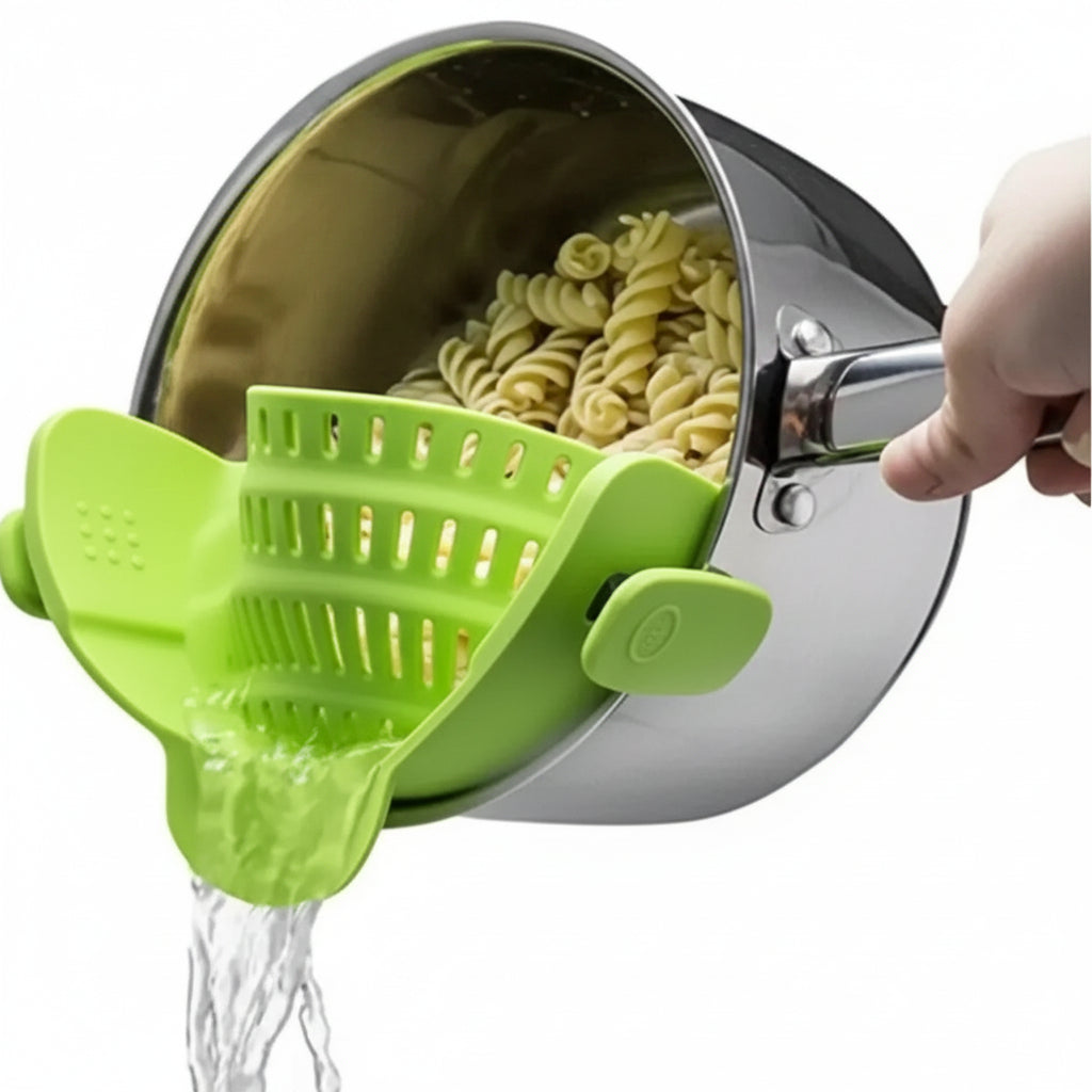 Clip On Strainer for Pots, Pans & Bowls