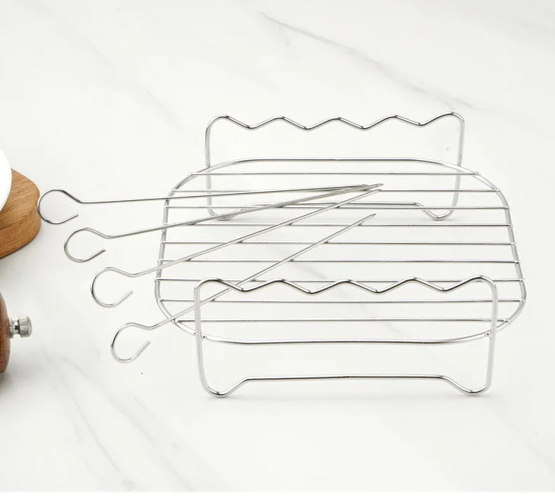 Stainless Steel Outdoor Grill Skewer Set