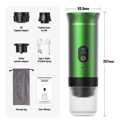 Portable 3-in-1 Espresso Coffee Machine