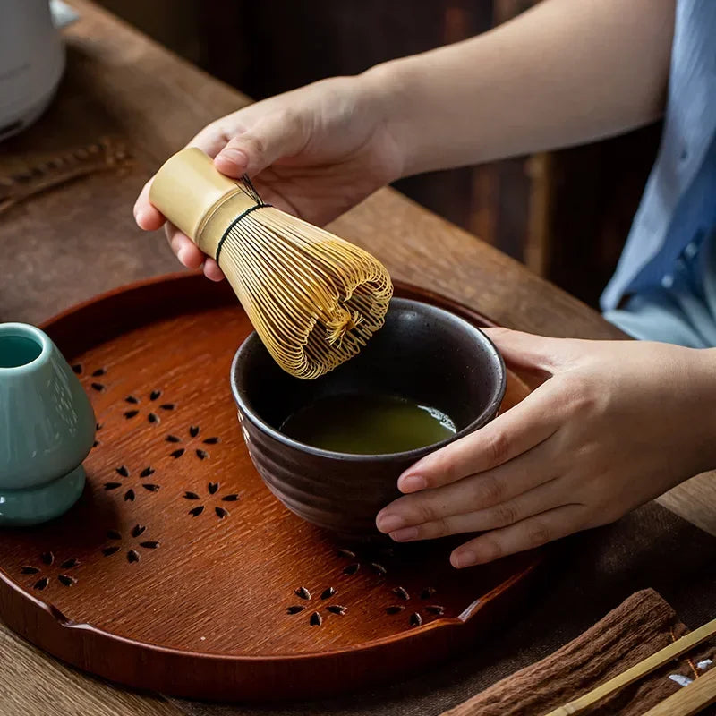 Japanese Matcha Tea Set with Bamboo Whisk