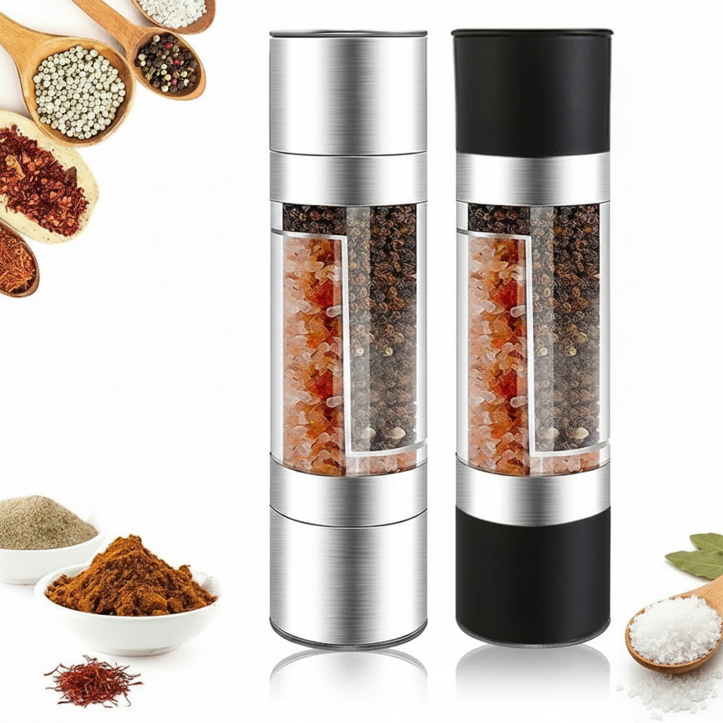 2-in-1 Manual Salt & Pepper Grinder