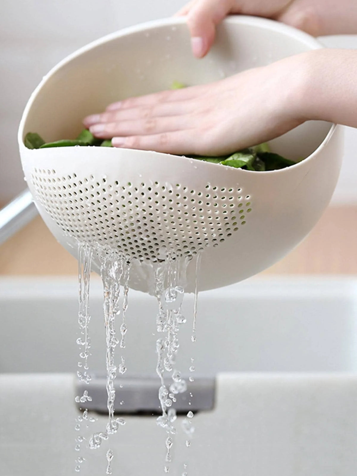Kitchen Colander Rice & Fruit Washing Basket