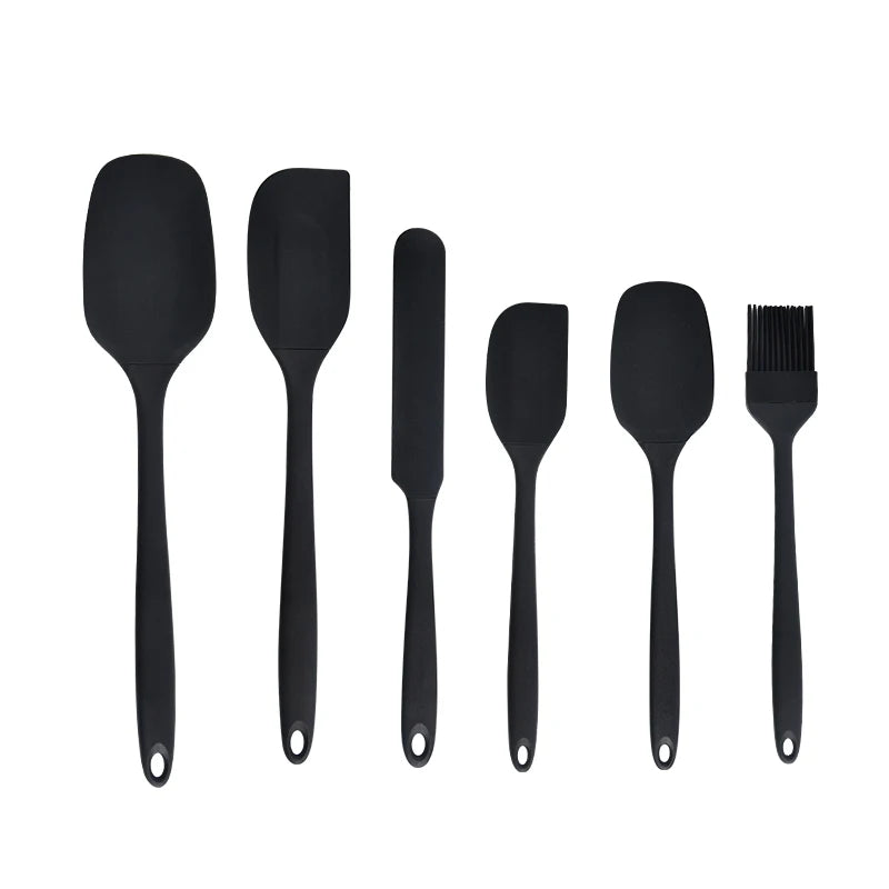 Silicone Spatula, Scraper & Oil Brush Set