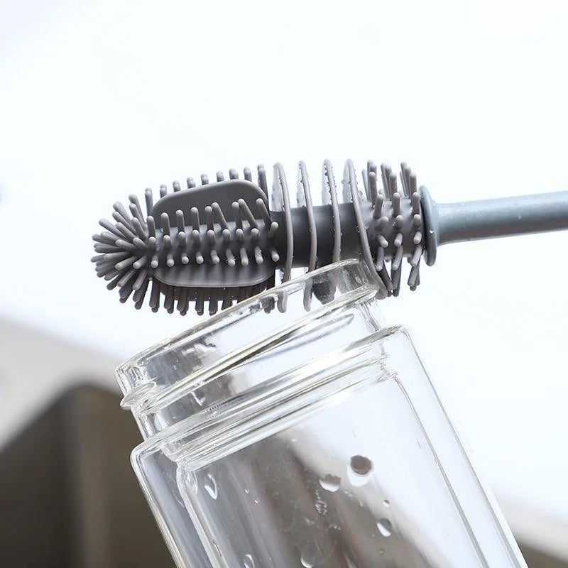 Silicone Milk Bottle & Glass Cleaning Brush