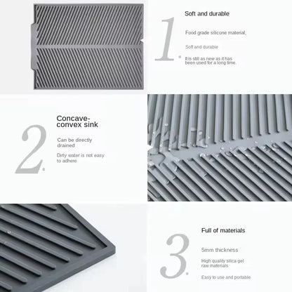 Silicone Kitchen Drain & Drying Mat