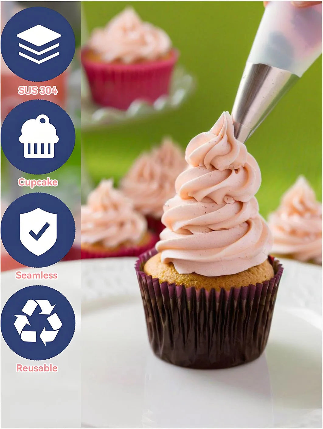 8pcs Cake Icing Piping Nozzles