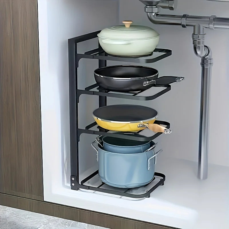 Multi Layer Kitchen Pot & Pan Storage Rack