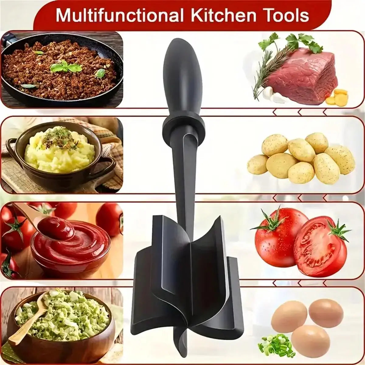 Heat Resistant Meat Chopper & Smasher