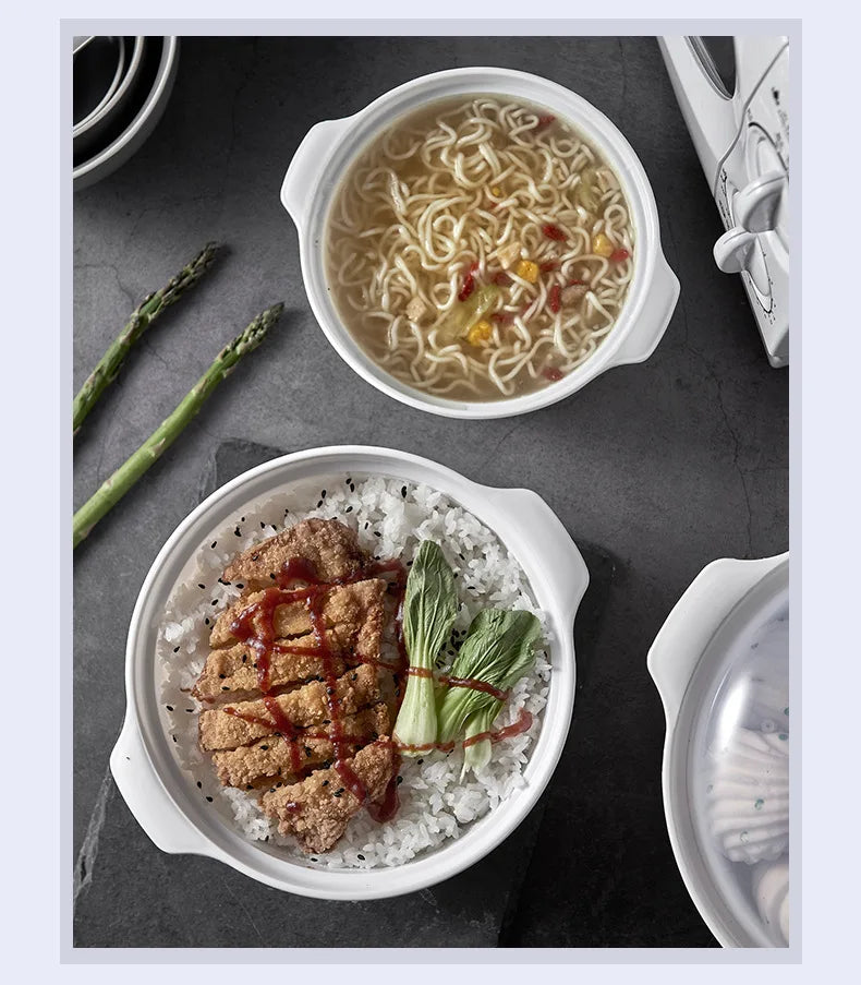 Microwave Food Heating Container with Lid