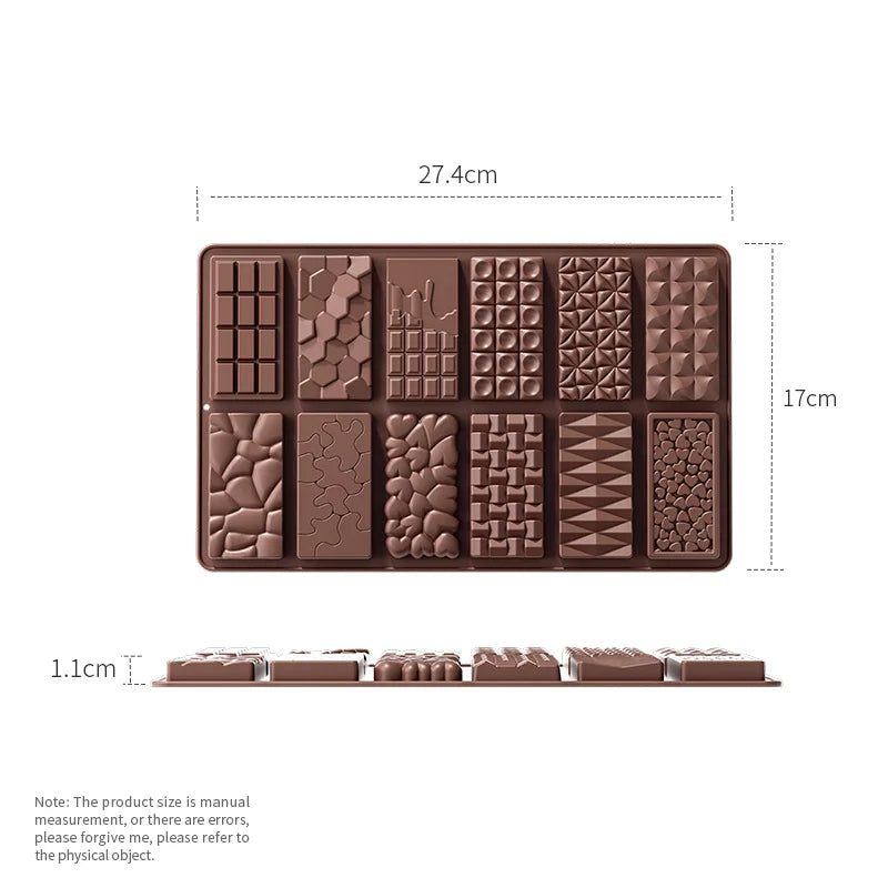 Silicone Dubai Chocolate Bar Mold