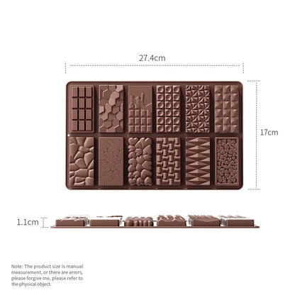 Silicone Dubai Chocolate Bar Mold
